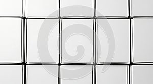 White Boxes Grid Pattern