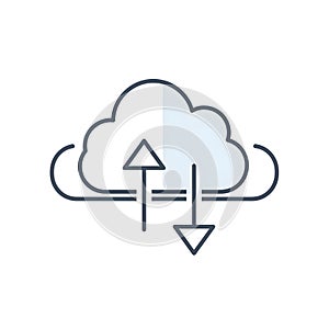 Cloud Data Transfer Icon