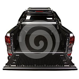 Clean modern pickup trunk