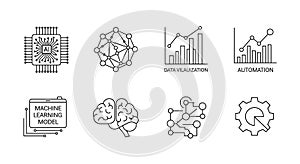 AI and Machine Learning Icons Set