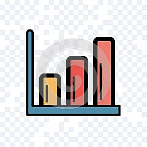 Bar Chart Icon Vector Illustration