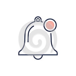 Notification Bell Icon with Alert