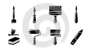 Artistic Tools Icon Set