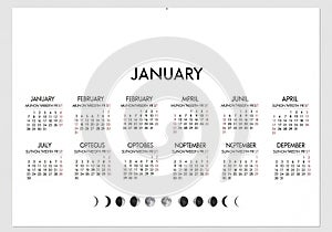 A clean, monochromatic aesthetic, using black text on a white