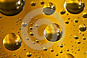 Clean motor oil bubbles texture background