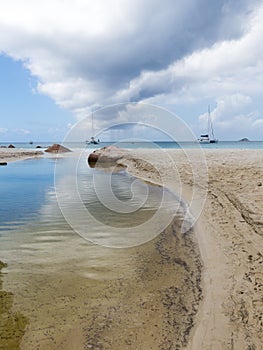 Clean mountain river