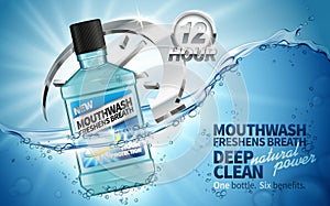 Clean mouthwash ad