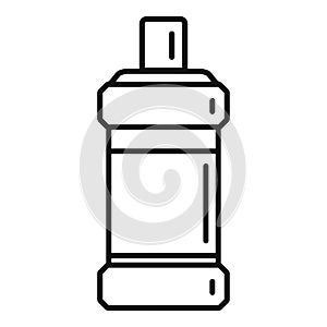 Clean mouthwash icon outline vector. Dental wash