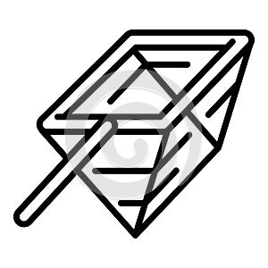 Clean net pool icon, outline style