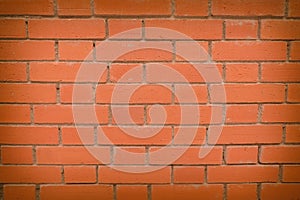 Clean and new brick wall background, close up