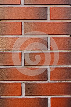 Clean and new Brick wall textured red background