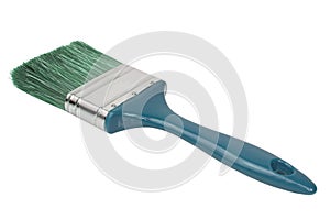 Clean new paint brush isolated on white background clipping path