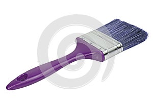 Clean new paint brush isolated on white background clipping path