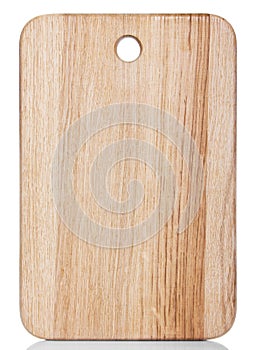 Clean oak cutting board