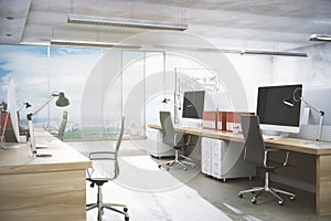 Clean office interior photo