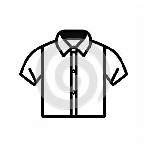 Clean Outline Icon Of A Shirt In Kilian Eng Style