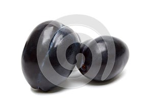 Clean Plum Damson on white background