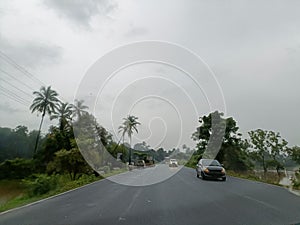 Clean roads and beautiful cloud covered sky is what Goa looks like during monsoons