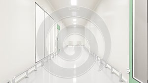 Clean room corridor pharmaceutical plant