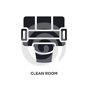 clean room isolated icon. simple element illustration from cleaning concept icons. clean room editable logo sign symbol design on