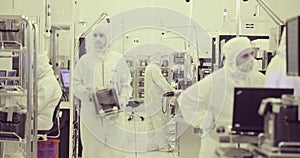 Clean room manufacturing of silicon wafers for the semiconductors industry