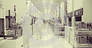 Clean room manufacturing of silicon wafers for the semiconductors industry