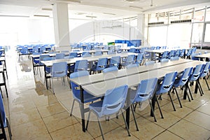 Clean school cafeteria