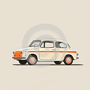 Clean And Simple Annibale Carracci Style Police Car Ad Poster