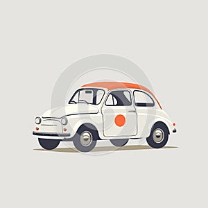 Clean And Simple Annibale Carracci Style Police Car Ad Poster