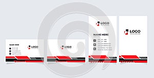 clean and simple dark black business card design . Portrait and landscape orientation. Horizontal and vertical