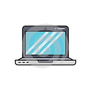 Modern Laptop Icon Illustration