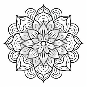 Floral Mandala Coloring Pages For Adults