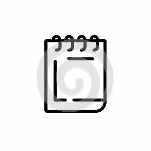 Notepad Icon - Minimalist Design