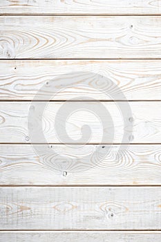 White Wood Wall Texture and Background