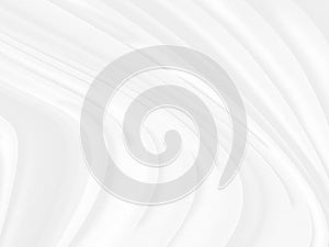 Clean softness white and gray fabric woven abstract smooth curve shape decorative fashion textile background photo
