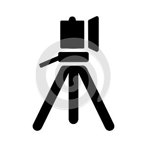 Adjustable Tripod Support Solid Icon
