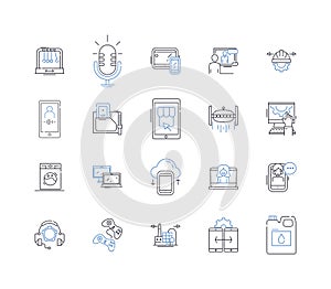 Clean solution line icons collection. Eco-friendly, Hygiene, Sanitize, Purify, Sparkling, Fresh, Tidy vector and linear