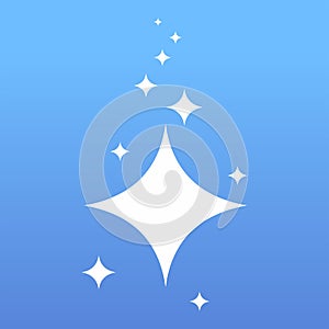 Clean stars icon
