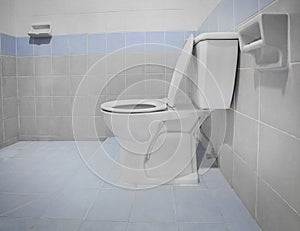 Clean toilet flush bowl bathroom