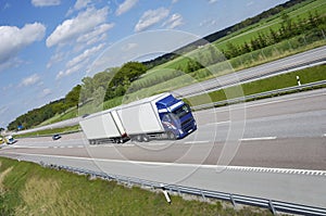 Clean trucking on highway