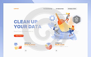 Clean Up Your Data Web Page Header