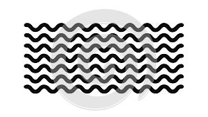Dynamic Wavy Pattern: Abstract Lines for Movement and Flow, vector design Generative AI