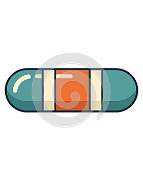 Stylized Capsule Pill Icon