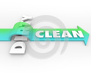 Clean Vs Dirty Arrow Over Word Cleanliness Wins Stay Safe Health