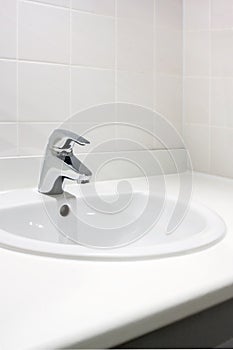 Clean washbasin photo