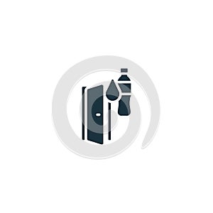 Clean water access icon. Monochrome simple sign from social causes and activism collection. Clean water access icon for
