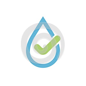 Clean water drop graphic icon