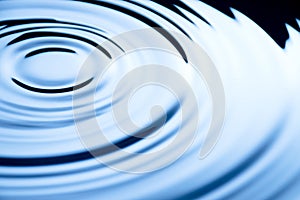 Clean water drops, water ripples