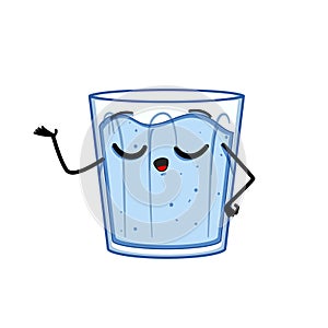 clean water eco character cartoon vector illustration