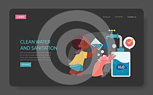 Clean water and sanitation dark